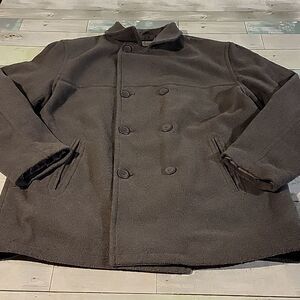 Columbia Gray Pea Coat size XL